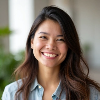 Nutriționist și Consultant în Sănătate, o persoană zâmbind și oferind sfaturi.